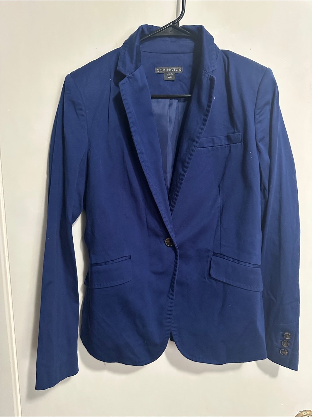Covington Women's Blue Single-Button Blazer